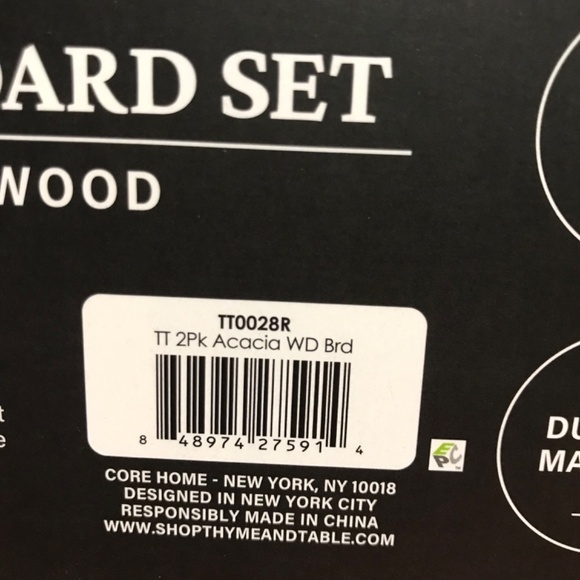 Thyme & Table Essential Collection Cutting Board Set 2 Piece New - Picture 10 of 10